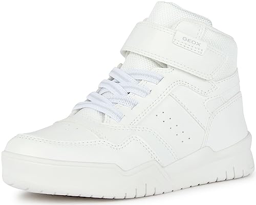 Geox J Perth Boy F Sneaker, White, 33 EU von Geox