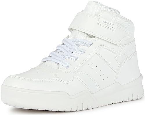 Geox J Perth Boy F Sneaker, White, 35 EU von Geox