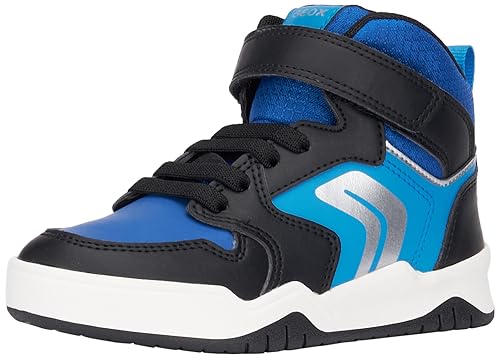 Geox J Perth Boy G Sneaker, Black/Sky, 33 EU von Geox