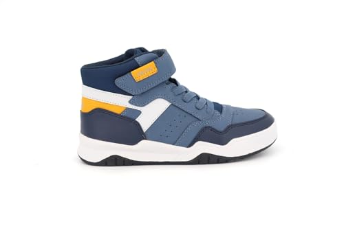 Geox J Perth Boy Sneaker, AVIO/Grey, 38 EU von Geox