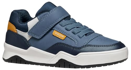 Geox J Perth Boy Sneaker, AVIO/Grey, 38 EU von Geox