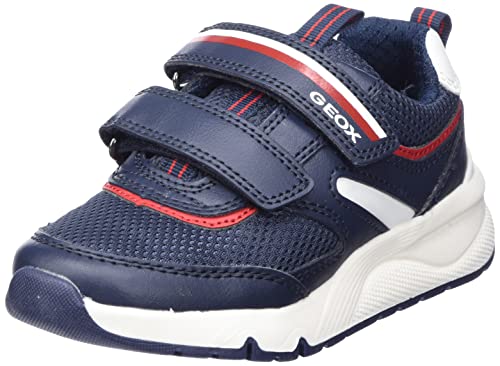 Geox Herren J Rooner Boy Sneaker, Navy Red, 37 EU von Geox