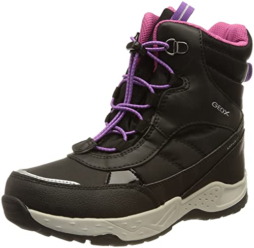 Geox Mädchen J Sentiero Girl B Ab Stiefeletten,24 EU,Black Fuchsia von Geox