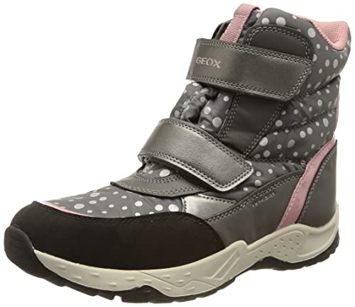 Geox Mädchen J Sentiero Girl B Ab Stiefeletten,25 EU,Dk Grey Rose von Geox