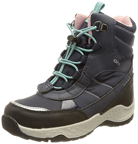 Geox Mädchen J Sentiero Girl B Ab Stiefeletten,25 EU,Navy Aqua von Geox