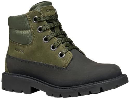 Geox J SHAYLAX Boy Ankle Boot, DK Green/Black, 29 EU von Geox