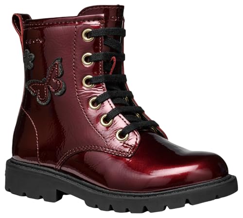 Geox J SHAYLAX Girl Ankle Boot, Bordeaux, 28 EU von Geox