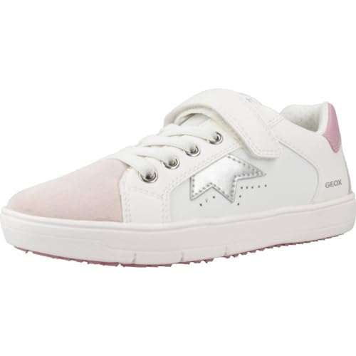 Geox J SILENEX Girl Sneaker, White/Rose, 32 EU von Geox