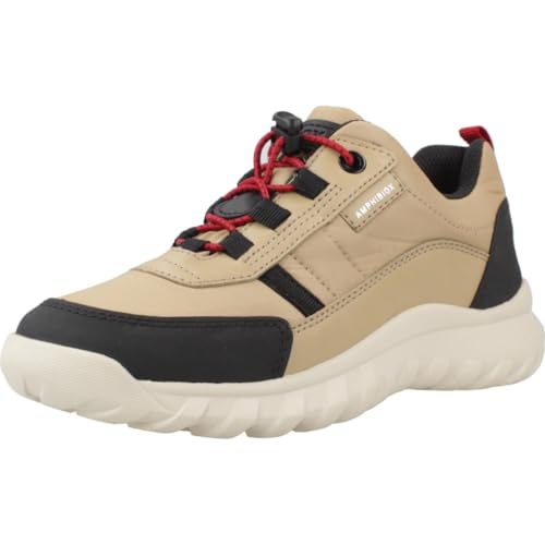 Geox J SIMBYOS Boy B ABX Sneaker, beige, 26 EU von Geox