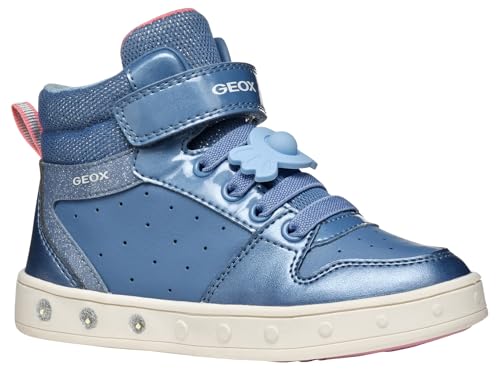 Geox J Skylin Girl B Sneaker, DK Sky/LT Coral, 36 EU Geox J Skylin Girl B Sneaker, DK Sky/LT Coral, 36 EU von Geox