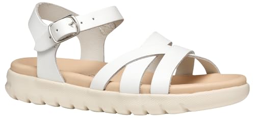 Geox Mädchen J Soleima Gir Sandal, Weiß, 24 EU von Geox
