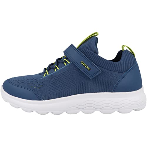 Geox J SPHERICA Boy Sneaker, AVIO/Lime, 36 EU von Geox