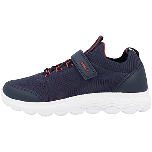 Geox Herren J SPHERICA Boy Sneaker, Navy/RED, 37 EU von Geox