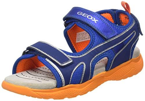 Geox J SPLUSH Boy Sandal, ROYAL/ORANGE, 25 EU von Geox