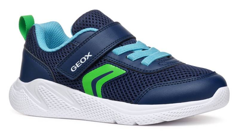 Geox J SPRINTYE BOY Sneaker, Klettschuh, Freizeitschuh, Jungenschuh mit elastischen Schnürsenkeln von Geox