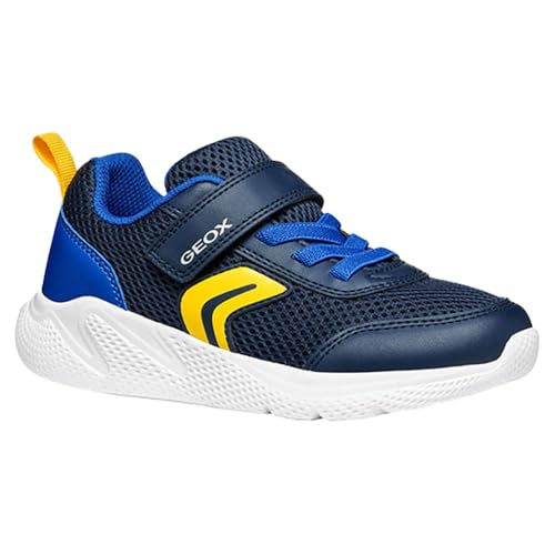 Geox Jungen J Sprintye Boy Sneaker, Blau, 35 EU von Geox