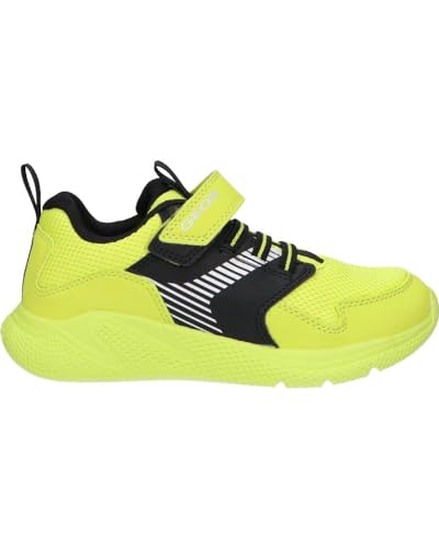 Geox J SPRINTYE Boy Sneaker, Lime/Black, 24 EU von Geox