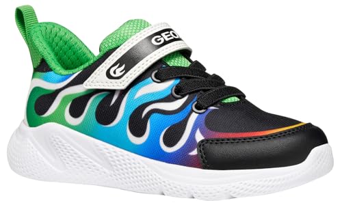 Geox J SPRINTYE Boy Sneaker, Multicolour/Black, 28 EU von Geox