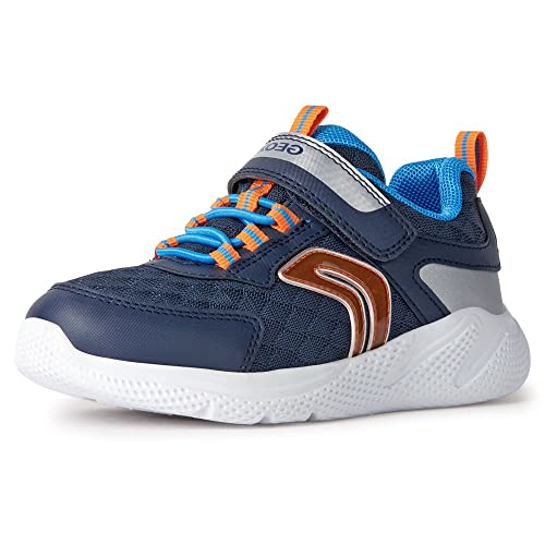 Geox J SPRINTYE Boy Sneaker, Navy/Silver, 29 EU von Geox