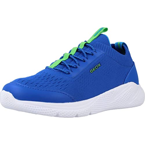 Geox J SPRINTYE Boy Sneaker, ROYAL/Green, 25 EU von Geox