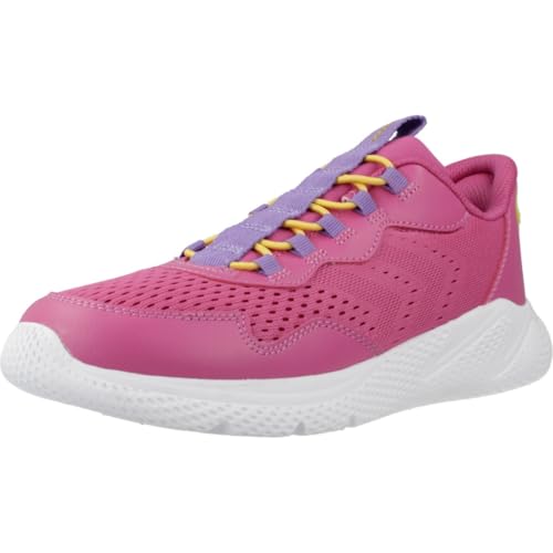 Geox J SPRINTYE Fast IN G Sneaker, DK Fuchsia/Violet, 28 EU von Geox