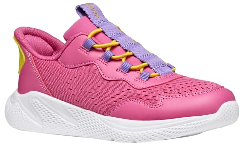 Geox J SPRINTYE Fast IN G Sneaker, DK Fuchsia/Violet, 29 EU Geox J SPRINTYE Fast IN G Sneaker, DK Fuchsia/Violet, 29 EU von Geox
