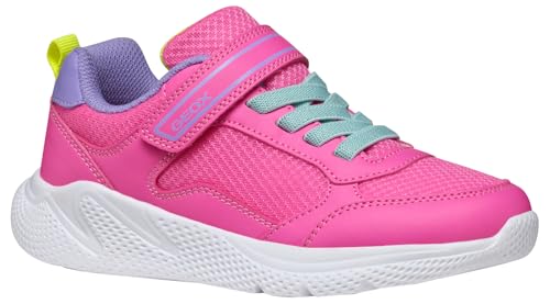 Geox J SPRINTYE Girl Sneaker, Fluo Fuchsia/DK LILA, 37 EU Geox J SPRINTYE Girl Sneaker, Fluo Fuchsia/DK LILA, 37 EU von Geox