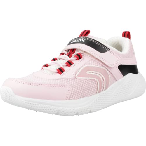 Geox J SPRINTYE Girl Sneaker, LT PINK/Black, 28 EU von Geox