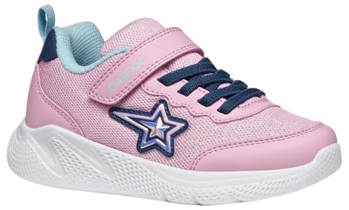 Geox J SPRINTYE Girl Sneaker, PINK/AVIO, 27 EU von Geox