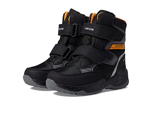 Geox Jungen J Sentiero Boy B Abx Stiefeletten, Black Yellow, 36 EU von Geox