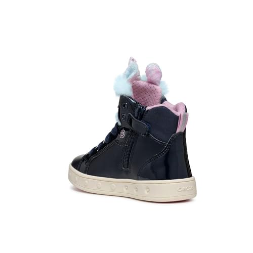 Geox J Skylin Girl A Sneaker, Navy/Multicolor, 27 EU von Geox
