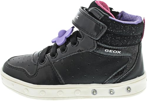Geox J Skylin Girl B Sneaker, Black/Fuchsia, 37 EU Geox J Skylin Girl B Sneaker, Black/Fuchsia, 37 EU von Geox