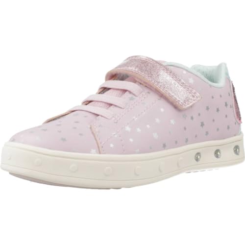 Geox J Skylin Girl C Sneaker, PINK/Aqua, 26 EU von Geox