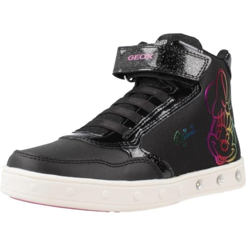 Geox J Skylin Girl E Sneaker, Black, 29 EU Geox J Skylin Girl E Sneaker, Black, 29 EU von Geox