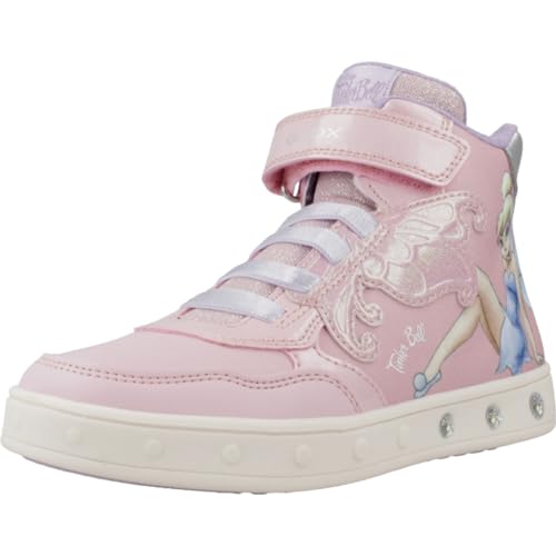 Geox J Skylin Girl Sneaker, PINK/Lilac, 29 EU von Geox