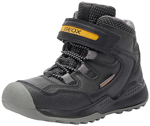 Geox J TERAM Boy B ABX A Sneaker, Black/DK Yellow, 28 EU Geox J TERAM Boy B ABX A Sneaker, Black/DK Yellow, 28 EU von Geox