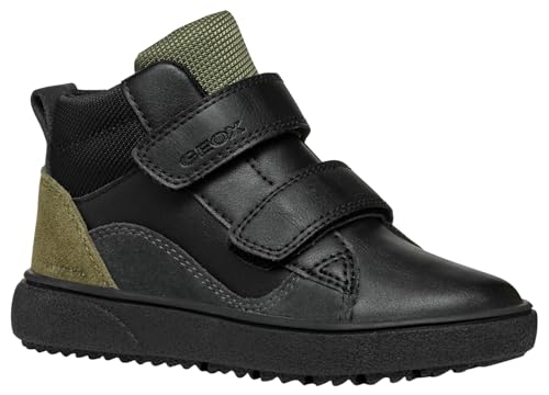 Geox Jungen J Theleven Boy B ABX Sneaker, Schwarz, 38 EU von Geox