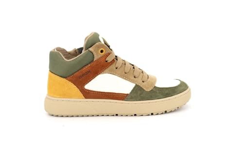Geox Jungen J Theleven Boy C Sneaker, Brwon, 24 EU von Geox