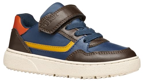 Geox J THELEVEN Boy Sneaker, Brown/Navy, 31 EU Geox J THELEVEN Boy Sneaker, Brown/Navy, 31 EU von Geox