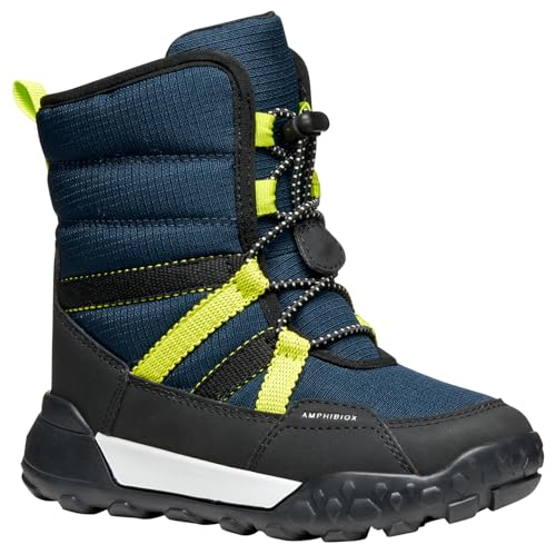 Geox J TREKKYUP Boy B ABX Ankle Boot, Navy/Lime, 31 EU von Geox