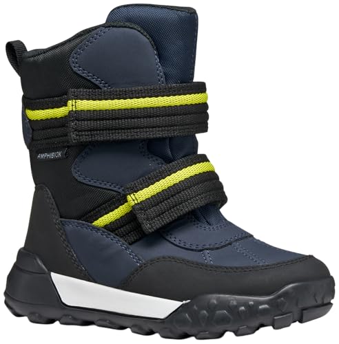 Geox J TREKKYUP Boy B ABX Ankle Boot, Navy/Lime, 33 EU von Geox