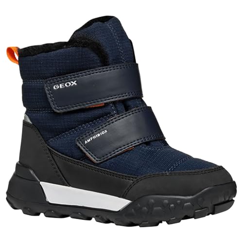Geox J TREKKYUP Boy B ABX Snow Boot, Navy/Black, 37 EU von Geox