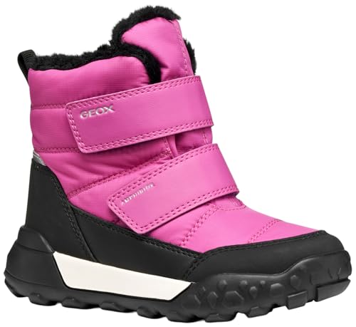 Geox J TREKKYUP Girl B AB Ankle Boot, Fuchsia/Black, 32 EU von Geox