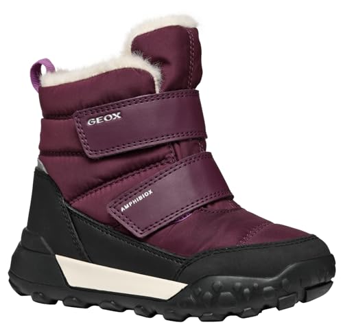 Geox J TREKKYUP Girl B AB Snow Boot, Bordeaux, 33 EU von Geox