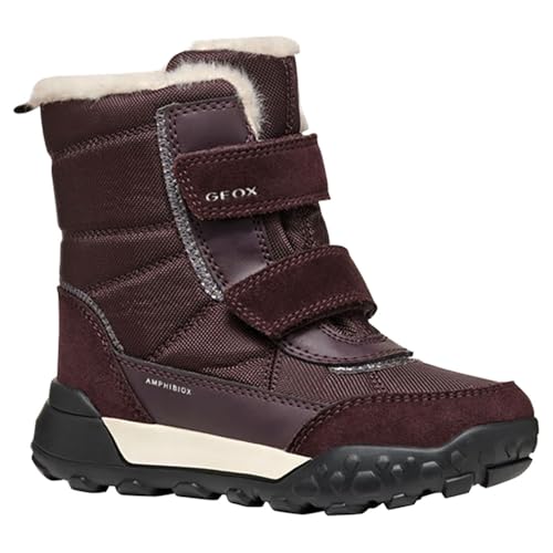 Geox J TREKKYUP Girl B AB Snow Boot, DK Burgundy, 25 EU von Geox