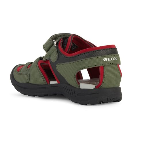 Geox J VANIETT Boy A Sandal, Military/RED, 25 EU von Geox