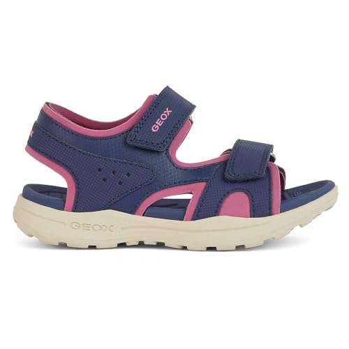 Geox J VANIETT Girl A Sandal, Navy/Fuchsia, 39 EU Geox J VANIETT Girl A Sandal, Navy/Fuchsia, 39 EU von Geox