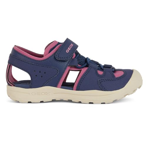 Geox Damen J VANIETT Girl B Sandal, Navy/Fuchsia, 38 EU von Geox