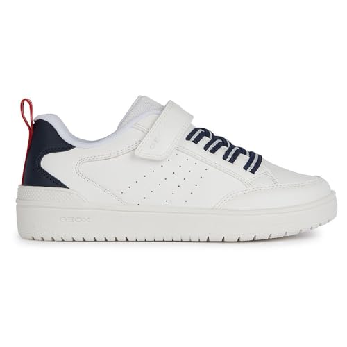 Geox J WASHIBA Boy A Sneaker, White/Navy, 27 EU von Geox