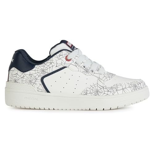 Geox J WASHIBA Boy C Sneaker, White/Navy, 32 EU von Geox